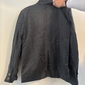 Men's Elegant Black Pea Coat